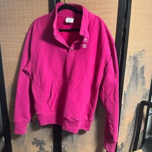 Champion Snap Pullover Sweatshirt